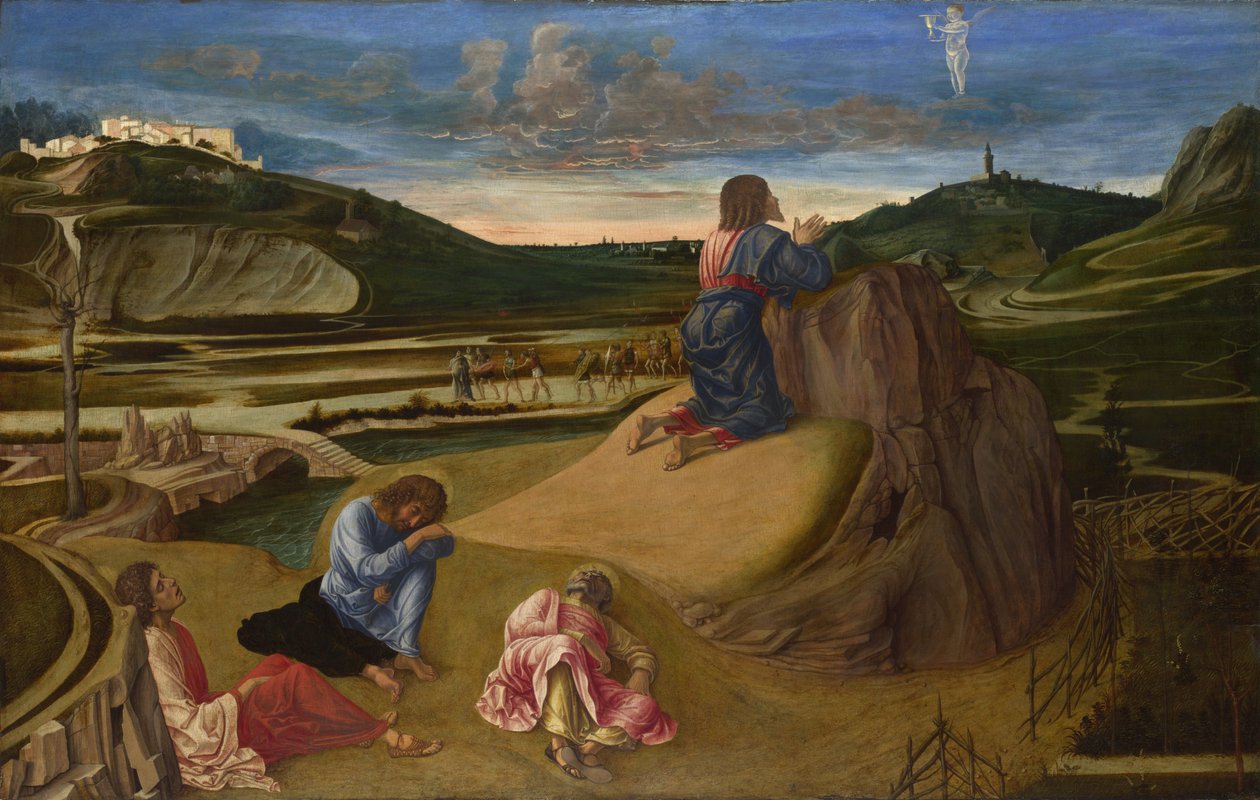 痛苦的花园，大约1465年 作者 乔凡尼·贝里尼（Giovanni Bellini）