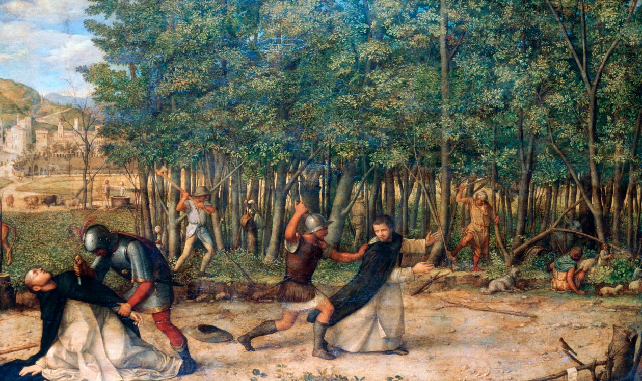 刺杀圣彼得烈士，c1507 作者 乔凡尼·贝里尼（Giovanni Bellini）