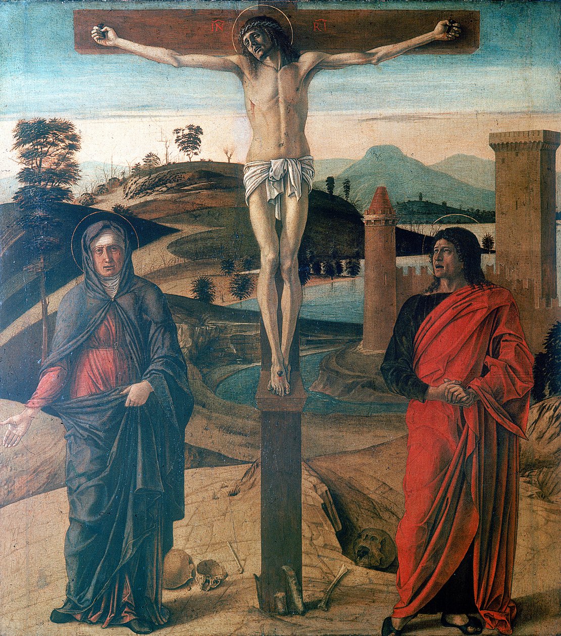 耶稣受难像，1465年 作者 乔凡尼·贝里尼（Giovanni Bellini）