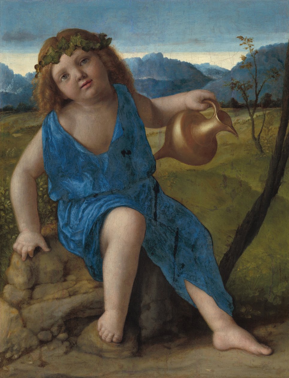 婴儿巴克斯，可能是1505-1510年。 作者 乔凡尼·贝里尼（Giovanni Bellini）
