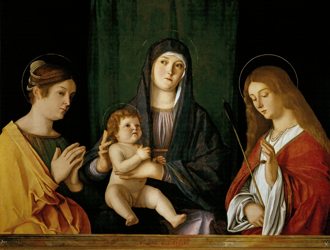 圣母和圣婴位于两位圣徒之间 作者 乔凡尼·贝里尼（Giovanni Bellini）