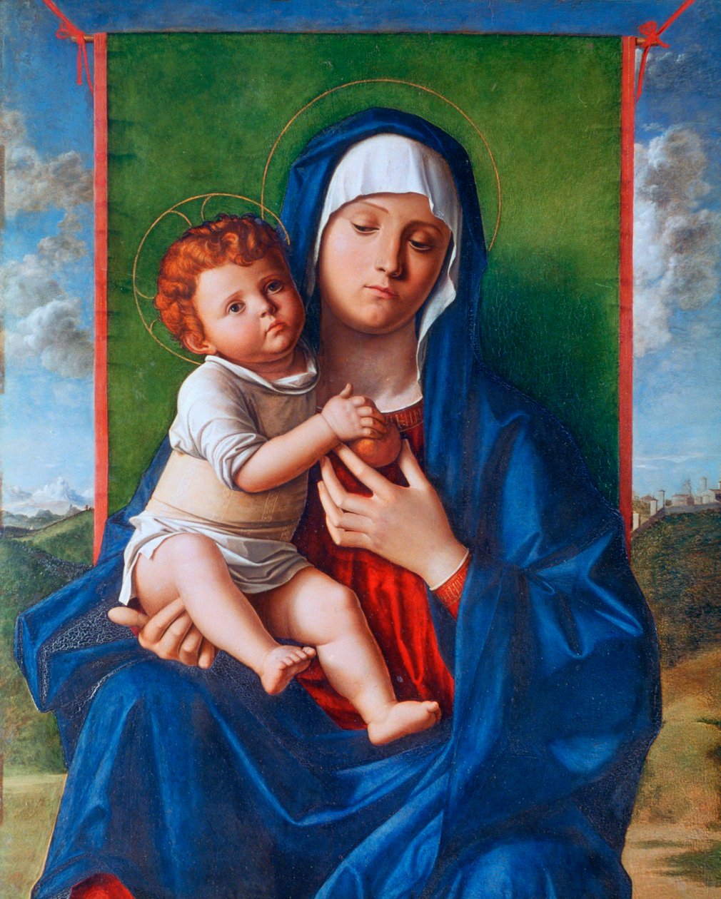 圣母子，c1480-1490 作者 乔凡尼·贝里尼（Giovanni Bellini）