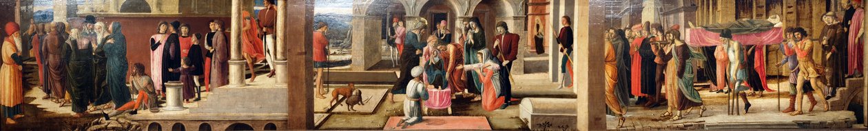 德鲁西安娜和福音书作者圣约翰的三个故事 作者 乔凡尼·贝里尼（Giovanni Bellini）