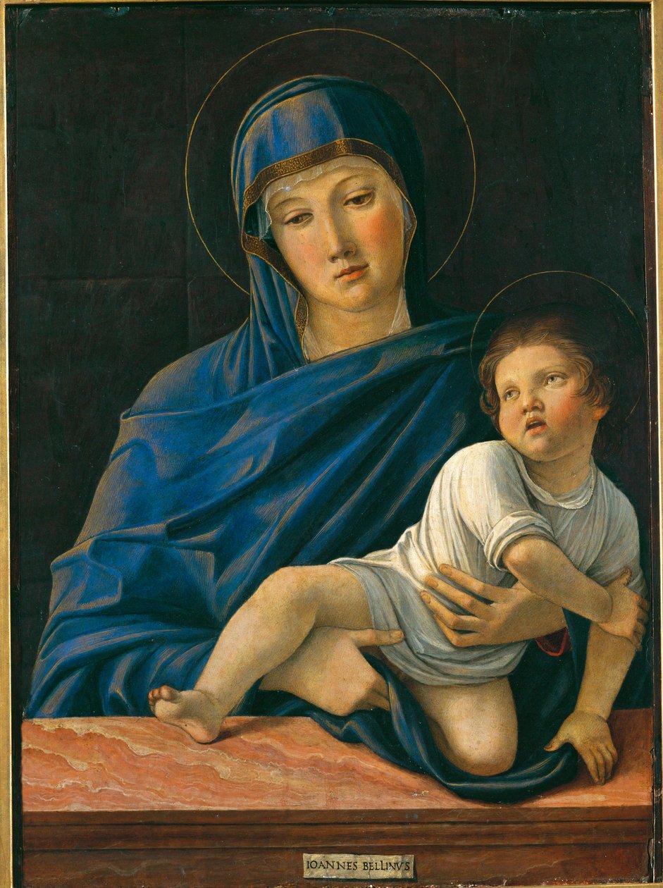 圣母与圣婴（布面油画） 作者 乔凡尼·贝里尼（Giovanni Bellini）