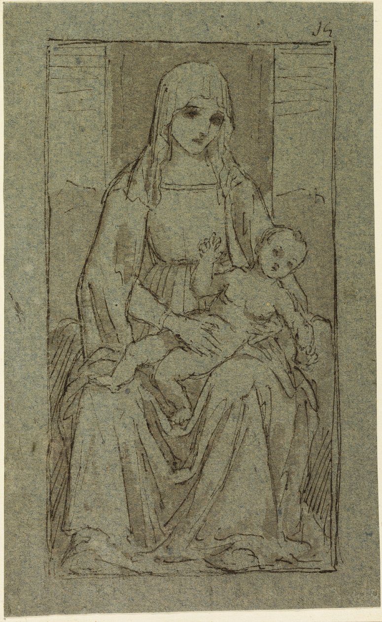 圣母和圣婴 作者 乔凡尼·贝里尼（Giovanni Bellini）