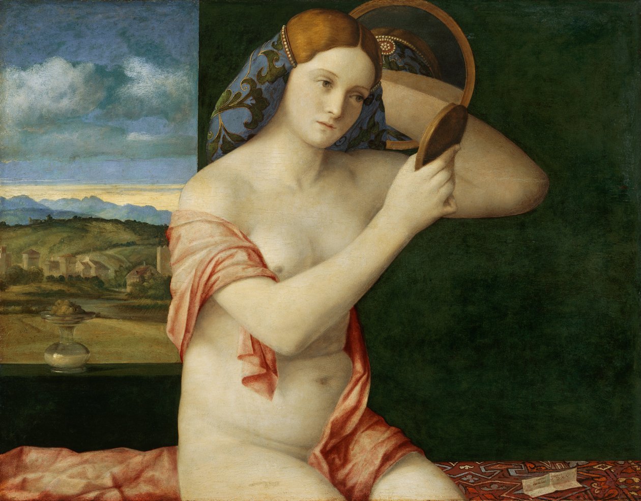 盥洗室里的年轻女子 作者 乔凡尼·贝里尼（Giovanni Bellini）
