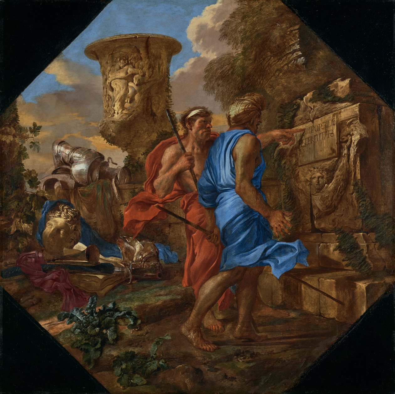 Arcadian Shepherds，c.1655 作者 乔凡尼·贝内代托·卡斯蒂廖内
