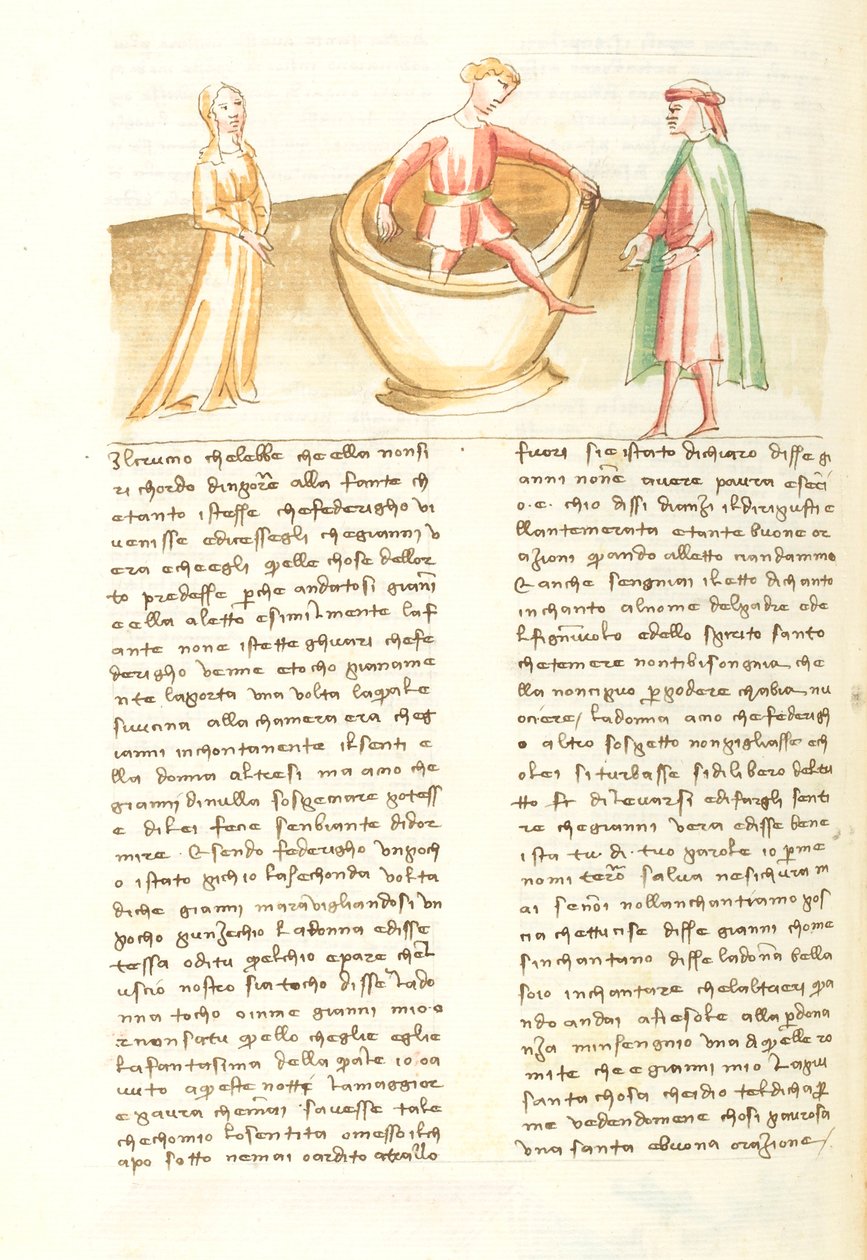 Decameron, A la fortune du pot ; Mari de Peronella sortant de la jarre , Septième journée, nouvelle 2. 作者 乔瓦尼·薄伽丘