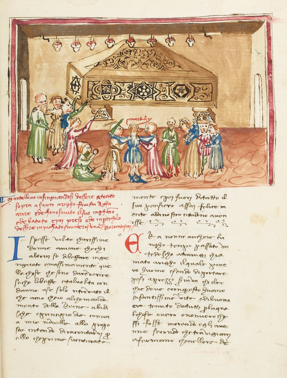 Decameron, La hart au col ; Martellino au tombeau de saint Henri de Trévise, Deuxième journée, nouvelle 1. 作者 乔瓦尼·薄伽丘