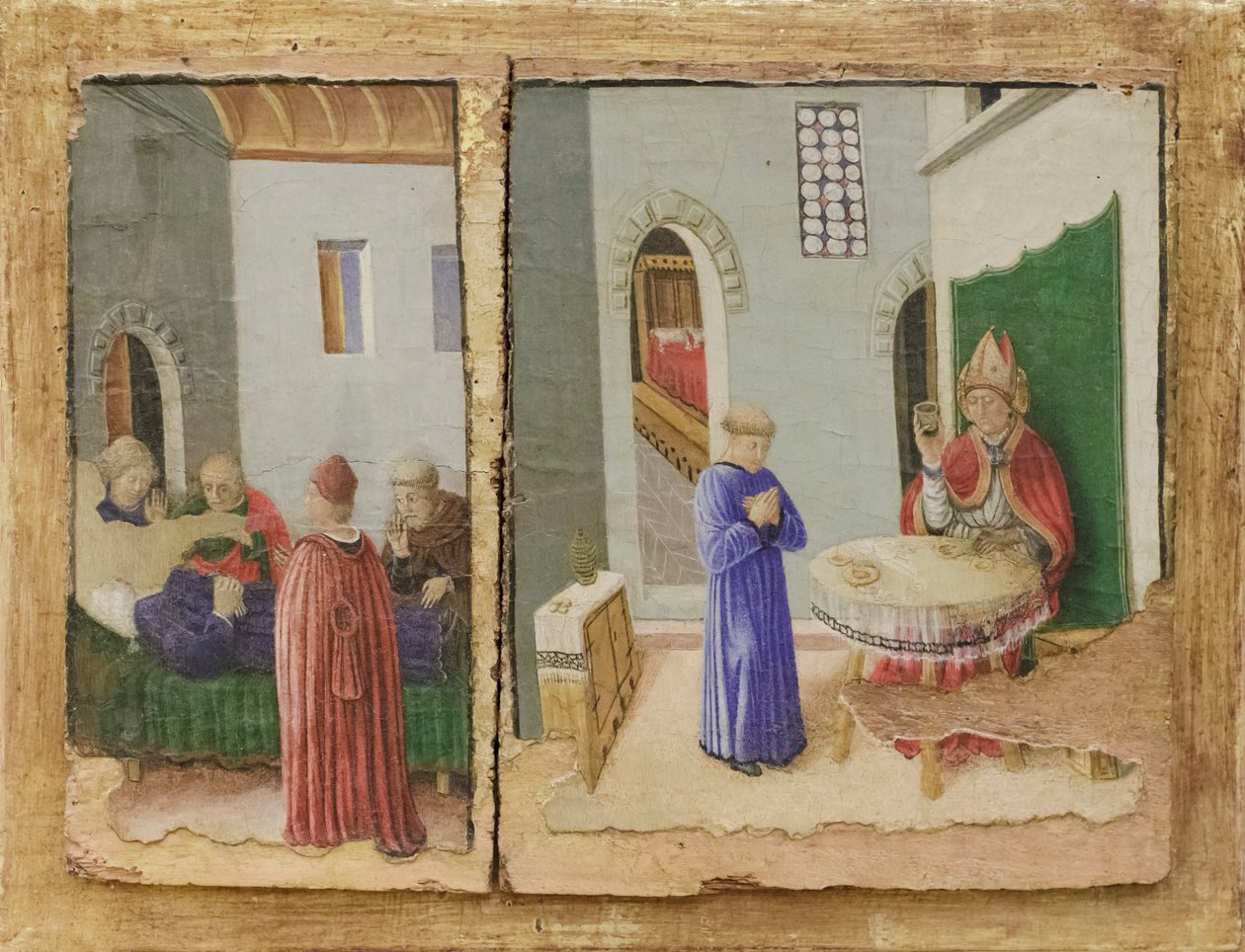 圣萨维诺的故事、圣人中毒和文德米奥之死 作者 乔瓦尼·博卡蒂（Giovanni Boccati）或博卡卡托（Boccatto）