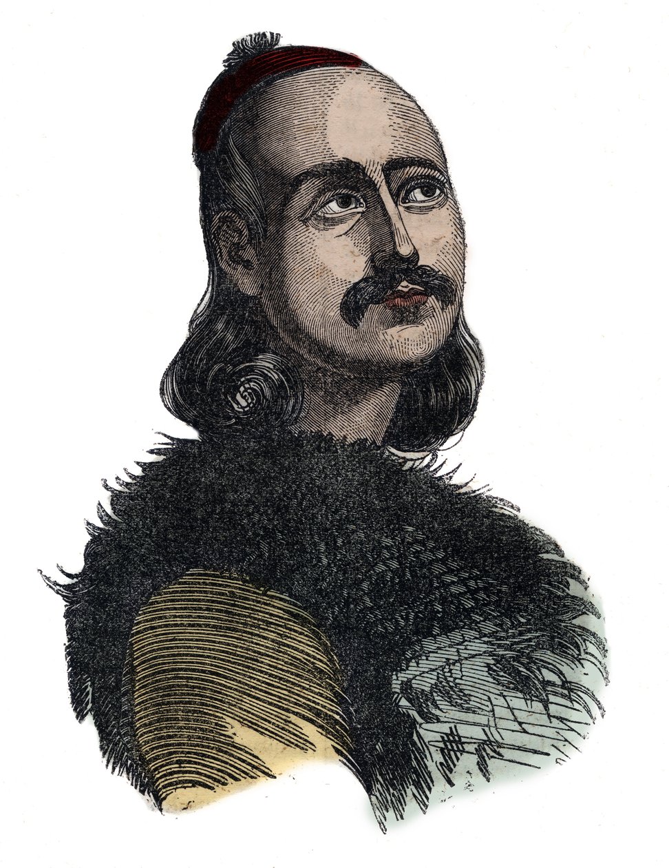 马科斯-博萨里斯（Marco Botzaris），希腊独立战争的将军和英雄，1788-1823年--乔万尼-博吉的雕刻作品 作者 乔凡尼·博吉（Giovanni Boggi）