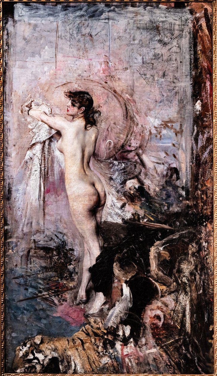 沐浴后 作者 乔凡尼·博尔迪尼（Giovanni Boldini）