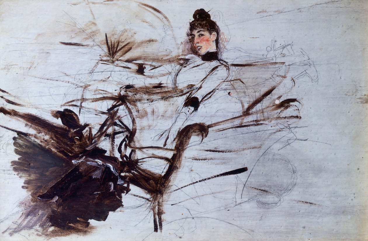 乔万尼-波尔迪尼（1842-1931）的《阿莱德-班蒂》（Alaide Banti）。 作者 乔凡尼·博尔迪尼（Giovanni Boldini）