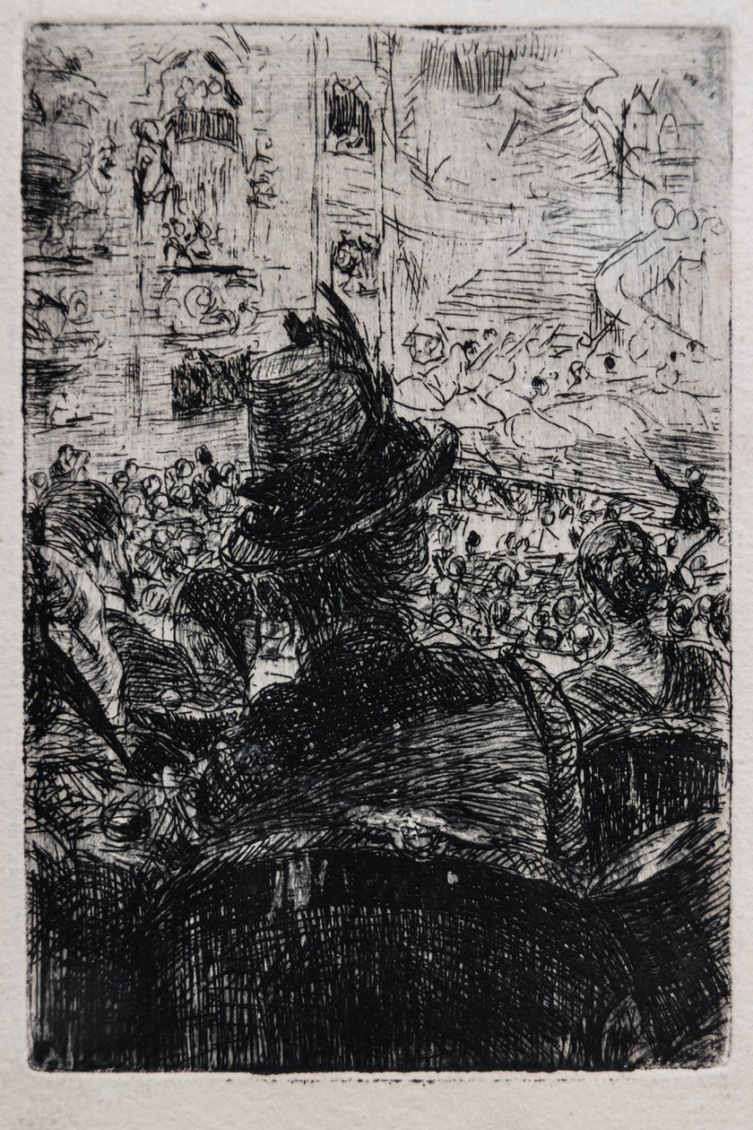 巴黎歌剧院，约 1880 年（条纹纸） 作者 乔凡尼·博尔迪尼（Giovanni Boldini）