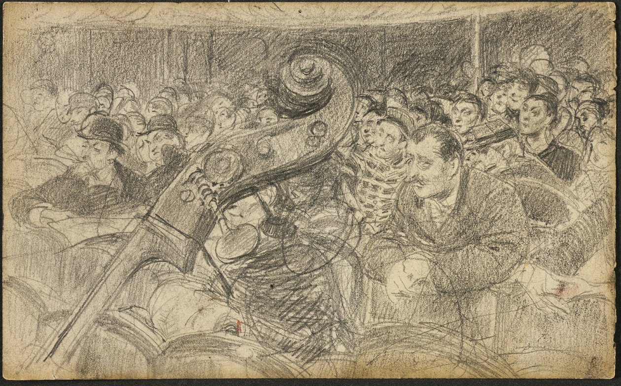 巴黎剧院的观众 II 作者 乔凡尼·博尔迪尼（Giovanni Boldini）