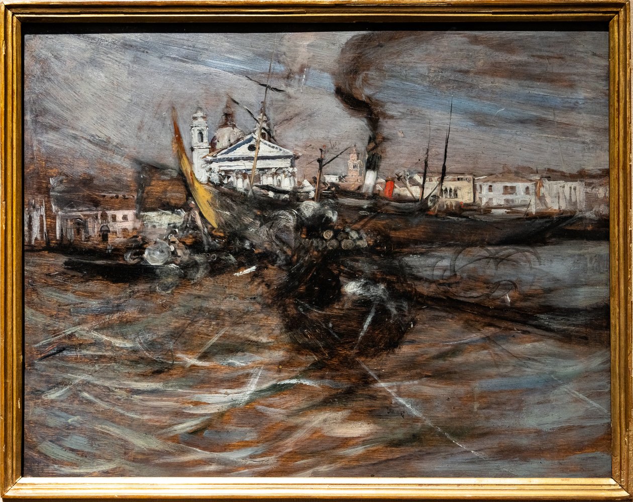 Boats in Venice 作者 乔凡尼·博尔迪尼（Giovanni Boldini）