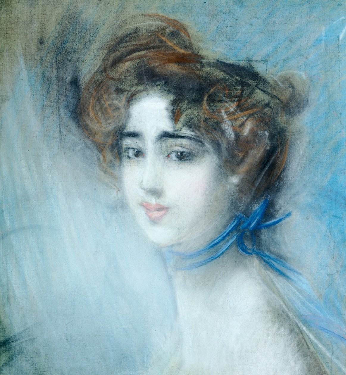 女性肖像，由乔瓦尼-波尔迪尼（1842-1931）创作。 作者 乔凡尼·博尔迪尼（Giovanni Boldini）