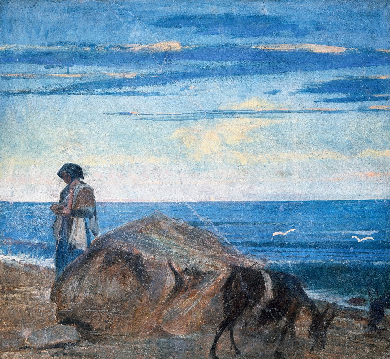 海边的牧羊人 作者 乔凡尼·博尔迪尼（Giovanni Boldini）