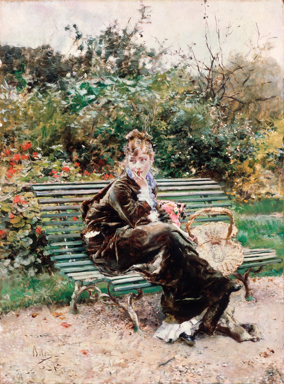 海德公园（布面油画 作者 乔凡尼·博尔迪尼（Giovanni Boldini）