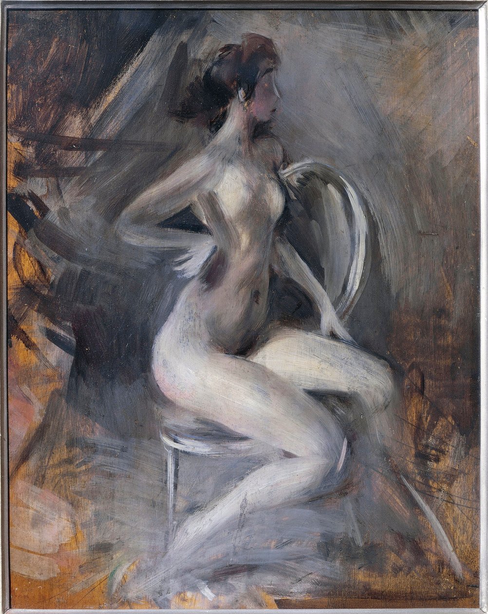 意大利，费拉拉，动态裸体 作者 乔凡尼·博尔迪尼（Giovanni Boldini）