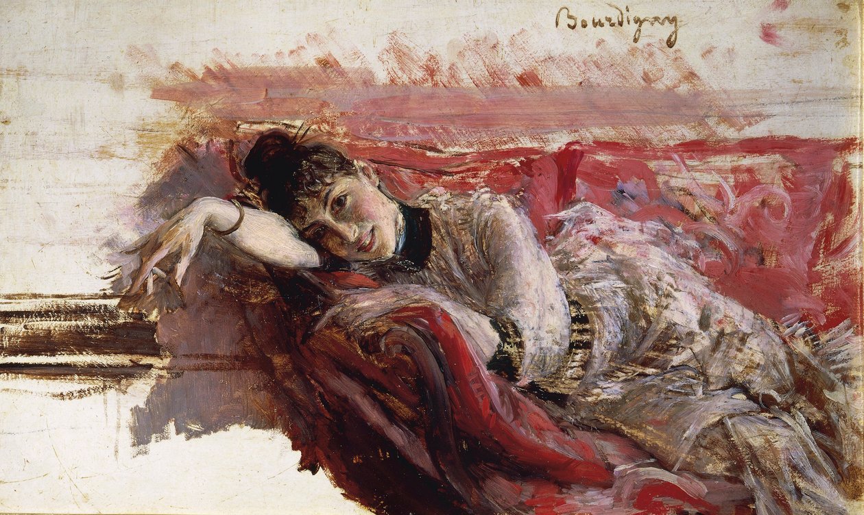 意大利，佛罗伦萨，Alide 球的肖像 作者 乔凡尼·博尔迪尼（Giovanni Boldini）