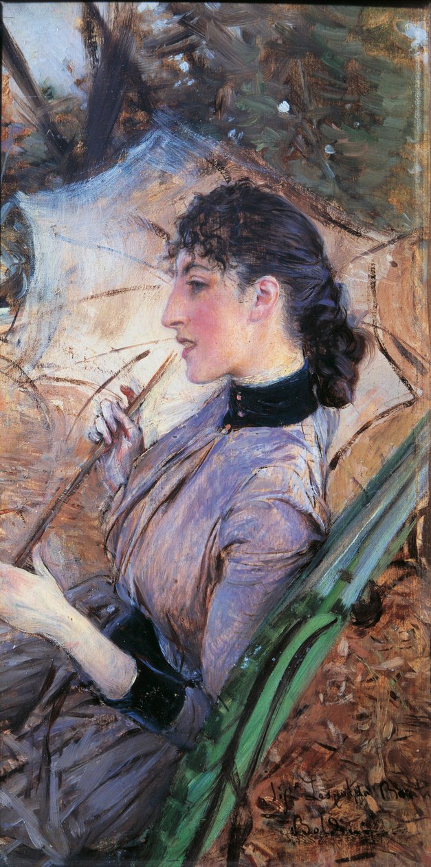 意大利，佛罗伦萨，Alaide Banti的简介 作者 乔凡尼·博尔迪尼（Giovanni Boldini）