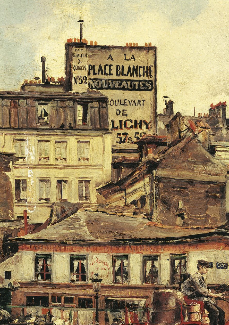 意大利，巴黎Clichy广场的景色 作者 乔凡尼·博尔迪尼（Giovanni Boldini）