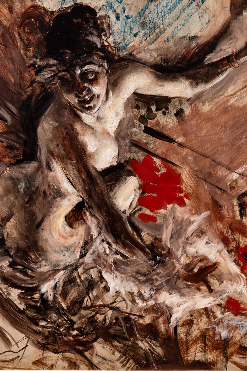 乔斯夫人，细节 作者 乔凡尼·博尔迪尼（Giovanni Boldini）