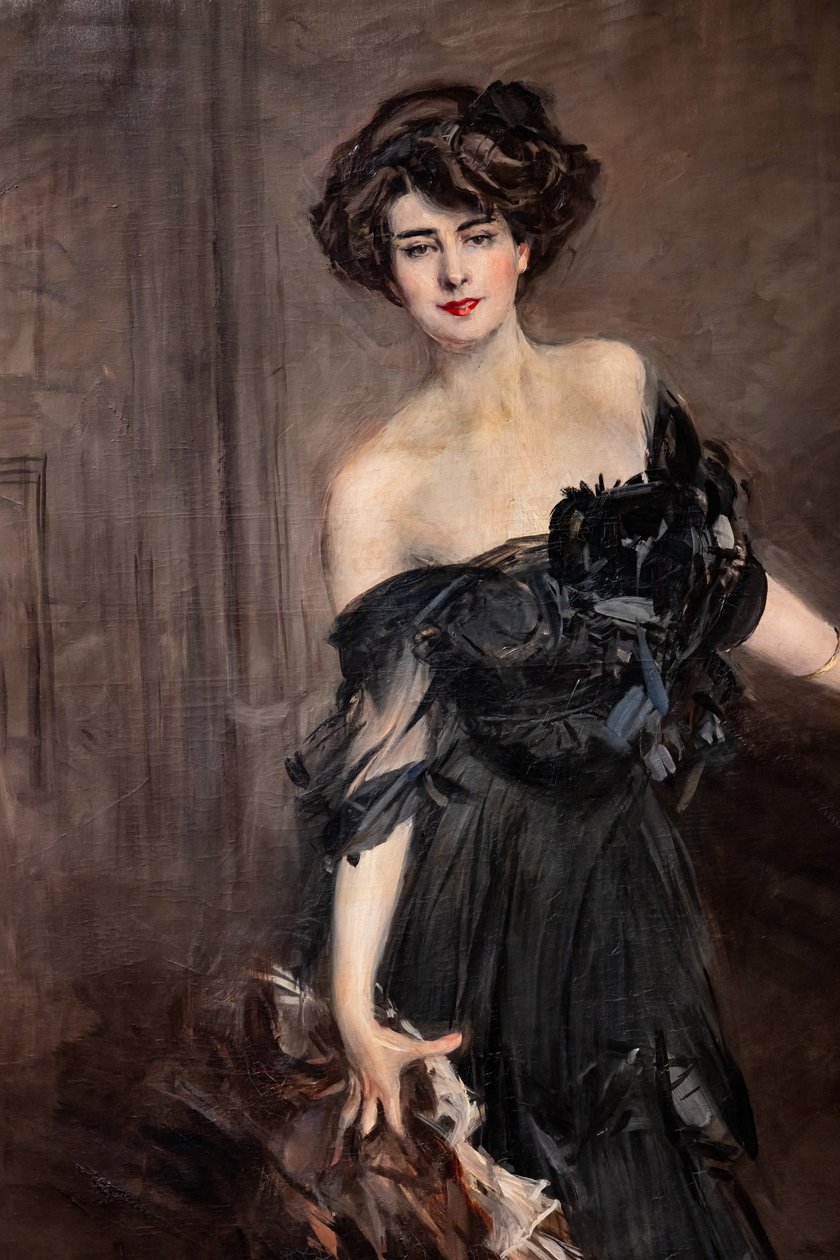 内米多夫小姐》，细节 作者 乔凡尼·博尔迪尼（Giovanni Boldini）