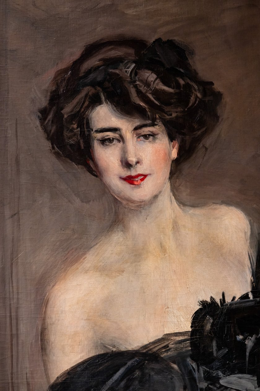内米多夫小姐》，细节 作者 乔凡尼·博尔迪尼（Giovanni Boldini）