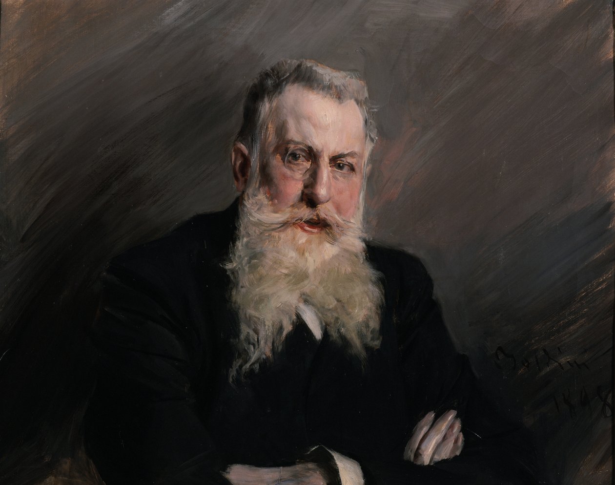安东尼奥-斯塔拉巴的肖像，鲁迪尼侯爵1839-1908，1898年。 作者 乔凡尼·博尔迪尼（Giovanni Boldini）