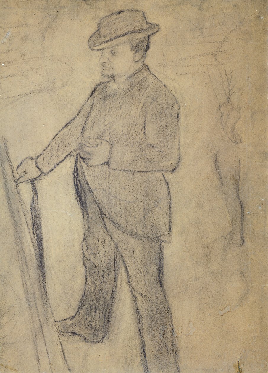 埃德加·德加（Edgar Degas，1834-1917 年）的肖像画 作者 乔凡尼·博尔迪尼（Giovanni Boldini）