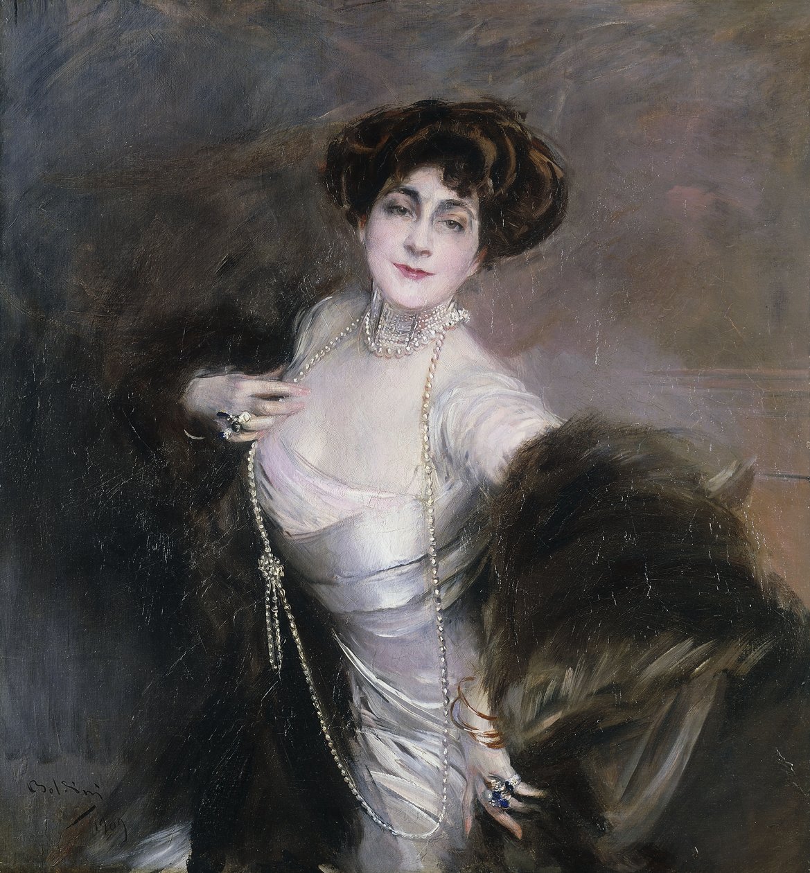 迪亚兹·阿尔贝蒂尼的肖像，1909年 作者 乔凡尼·博尔迪尼（Giovanni Boldini）