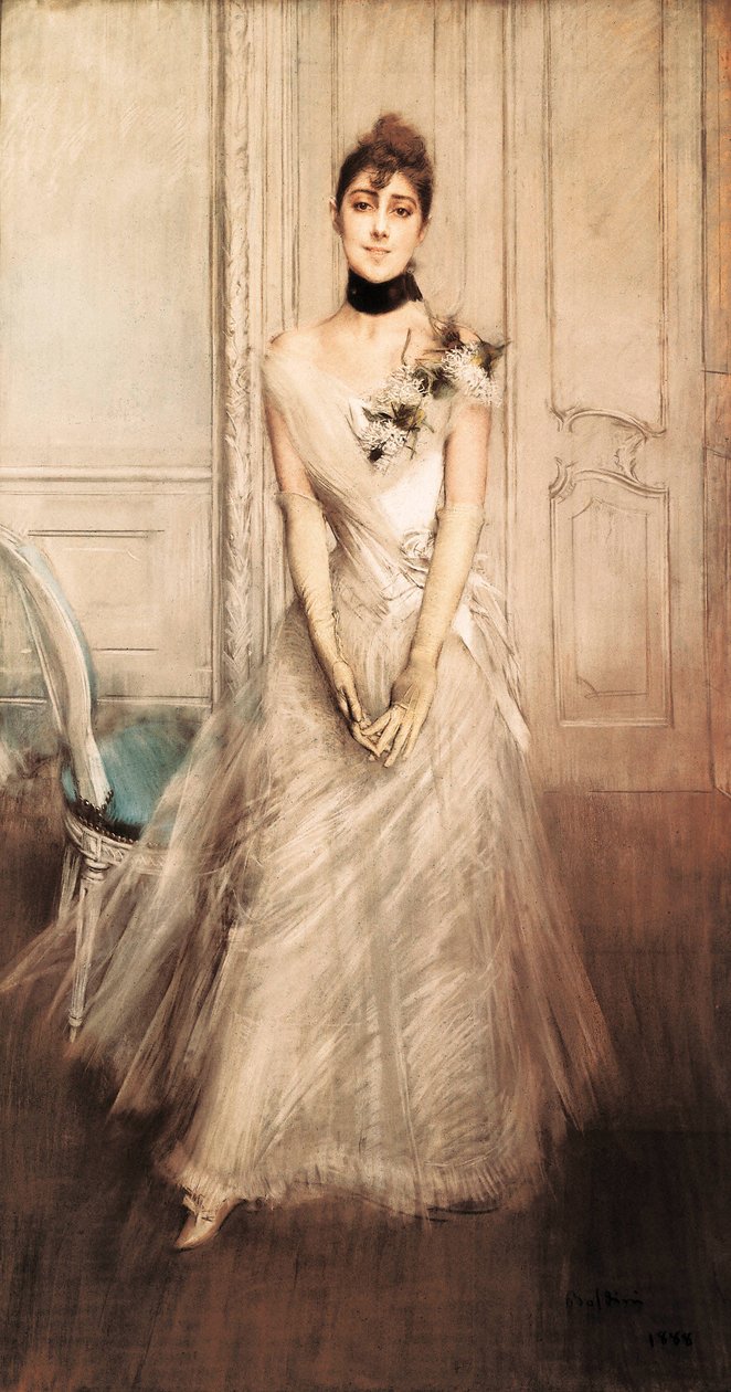 Emiliana Concha de Ossa 的肖像 作者 乔凡尼·博尔迪尼（Giovanni Boldini）