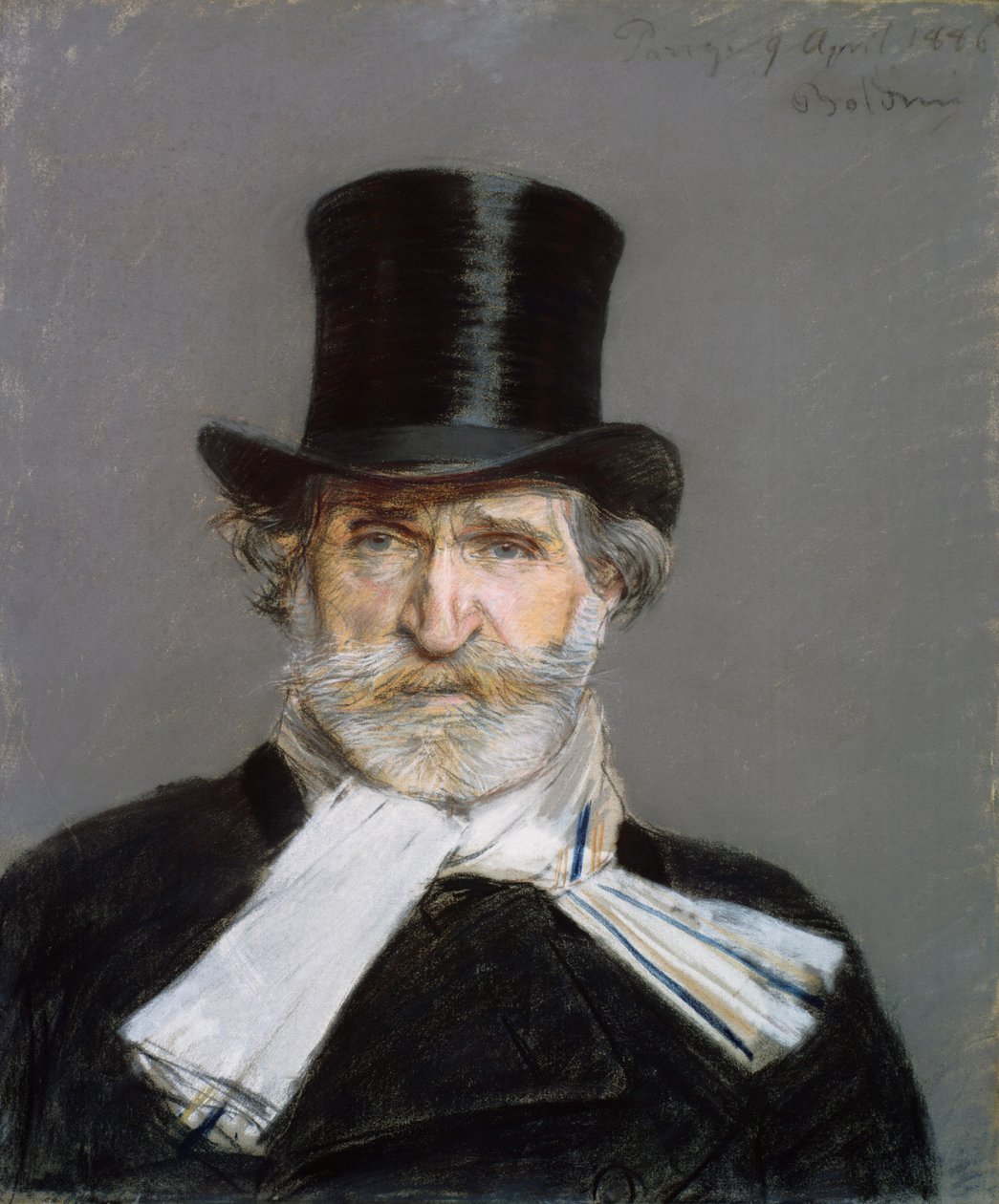 朱塞佩-威尔第的画像，1886年 作者 乔凡尼·博尔迪尼（Giovanni Boldini）