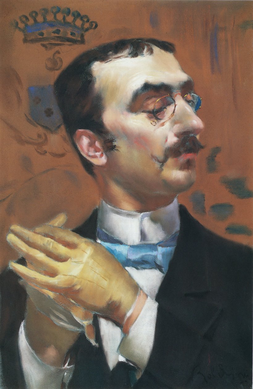 图卢兹-劳特累克的亨利肖像 作者 乔凡尼·博尔迪尼（Giovanni Boldini）