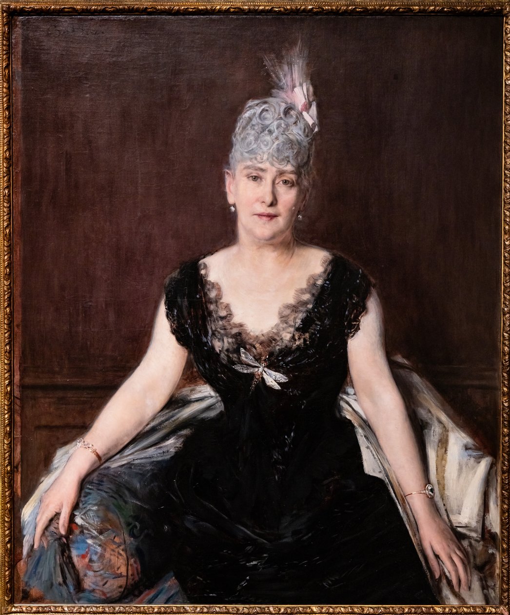 塞利格曼夫人的肖像 作者 乔凡尼·博尔迪尼（Giovanni Boldini）