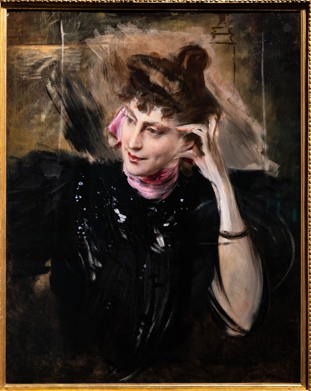 维尔·皮卡德夫人的肖像 作者 乔凡尼·博尔迪尼（Giovanni Boldini）