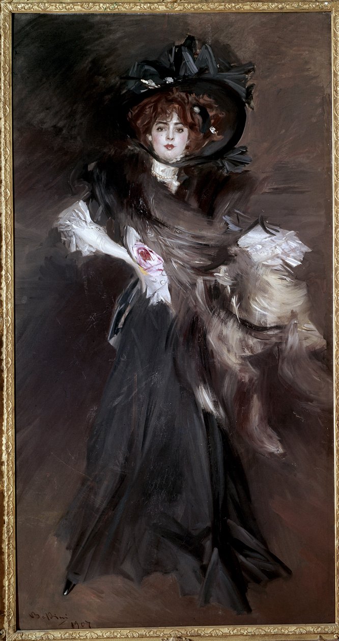 兰泰尔梅小姐的肖像 作者 乔凡尼·博尔迪尼（Giovanni Boldini）