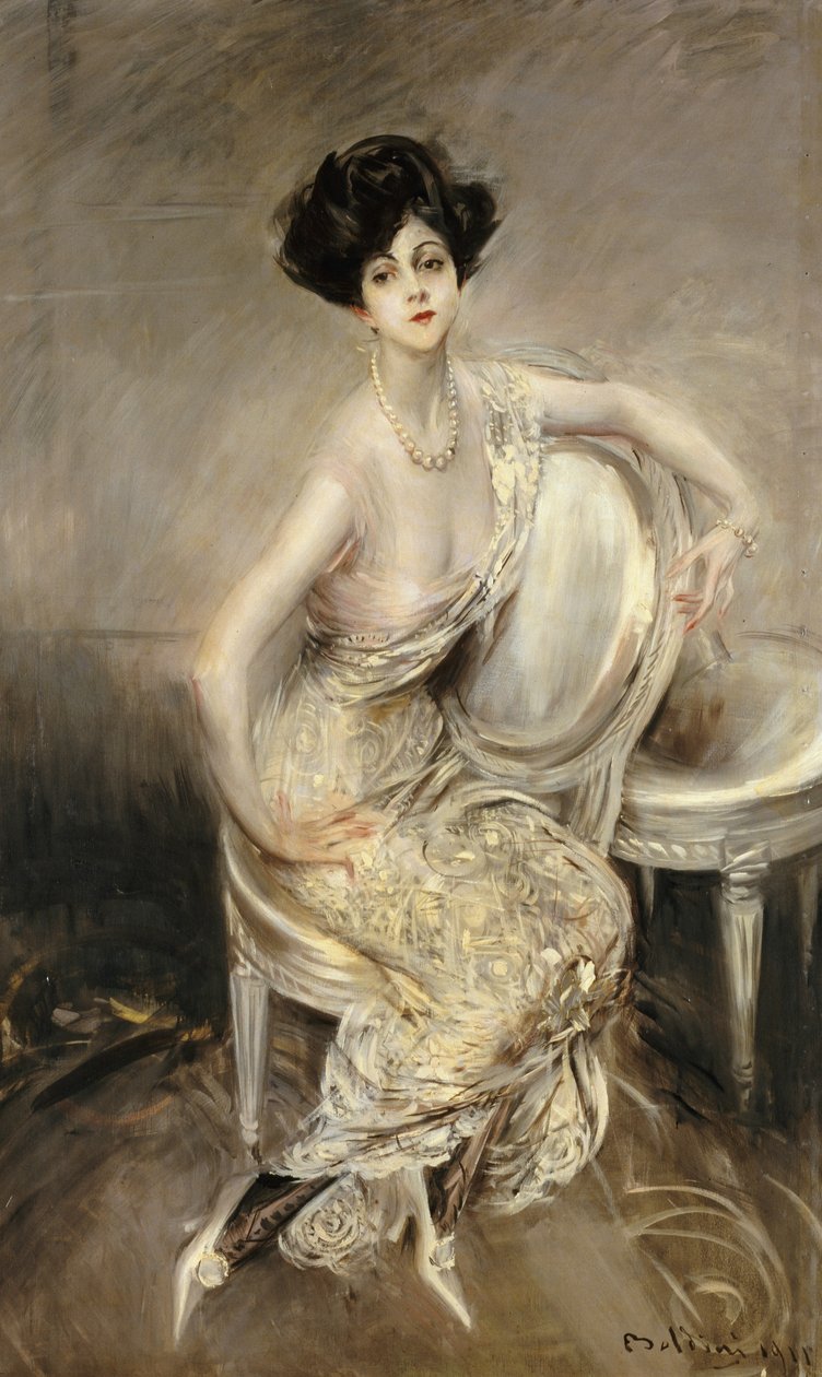 丽塔肖像（Acosta Lydig），1911年 作者 乔凡尼·博尔迪尼（Giovanni Boldini）