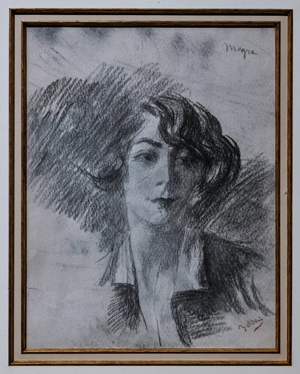 一位女士的肖像 作者 乔凡尼·博尔迪尼（Giovanni Boldini）
