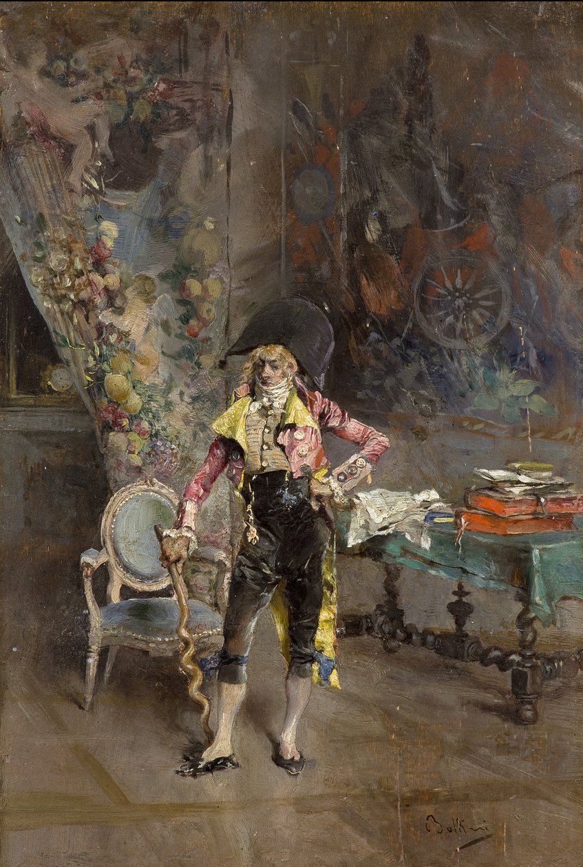 一个男人的肖像 作者 乔凡尼·博尔迪尼（Giovanni Boldini）