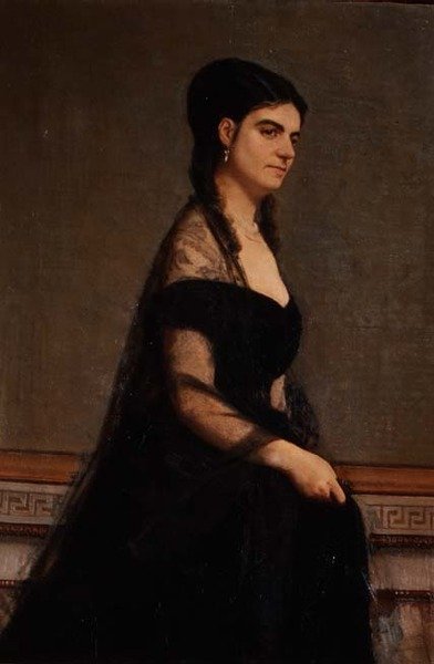 G. Tempestini伯爵夫人的画像 作者 乔凡尼·博尔迪尼（Giovanni Boldini）