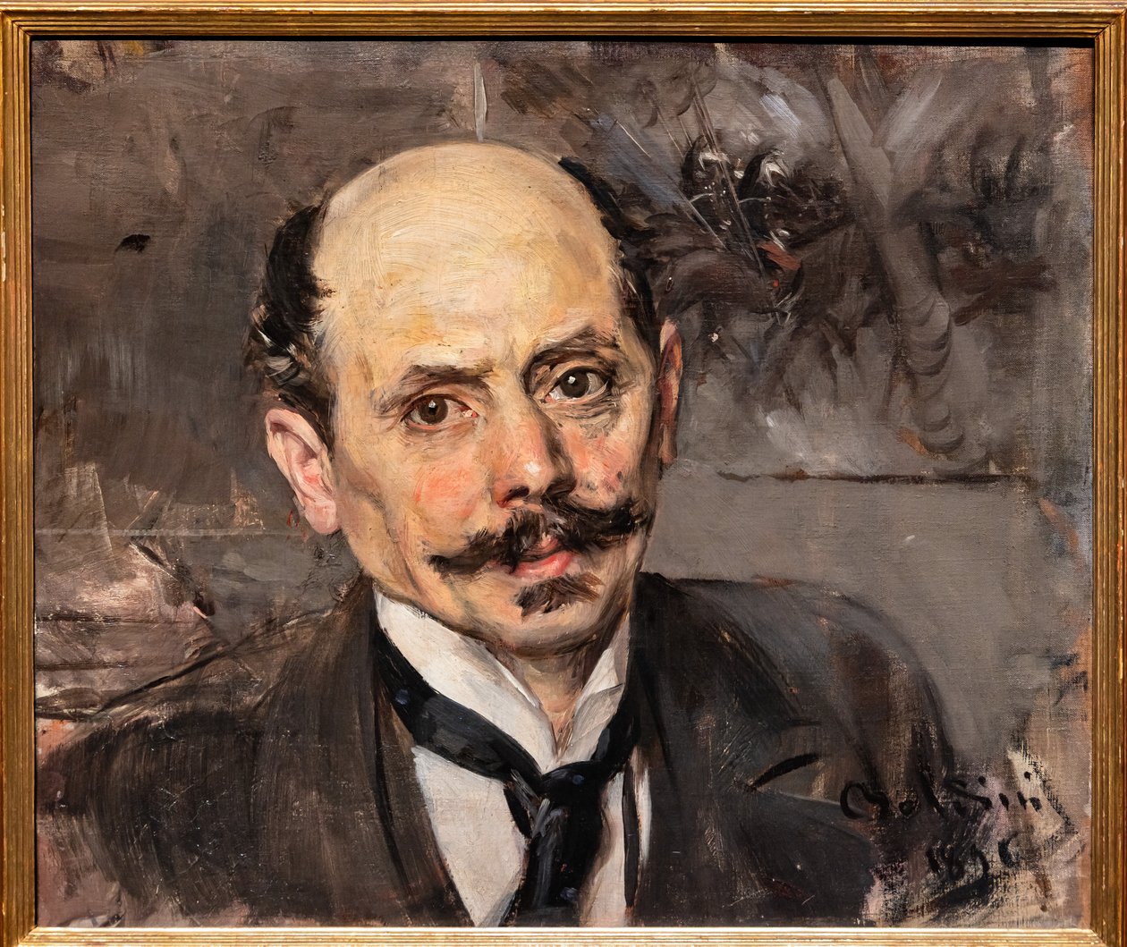 画家 J.B. Edouard Detaille 的肖像，细节 作者 乔凡尼·博尔迪尼（Giovanni Boldini）