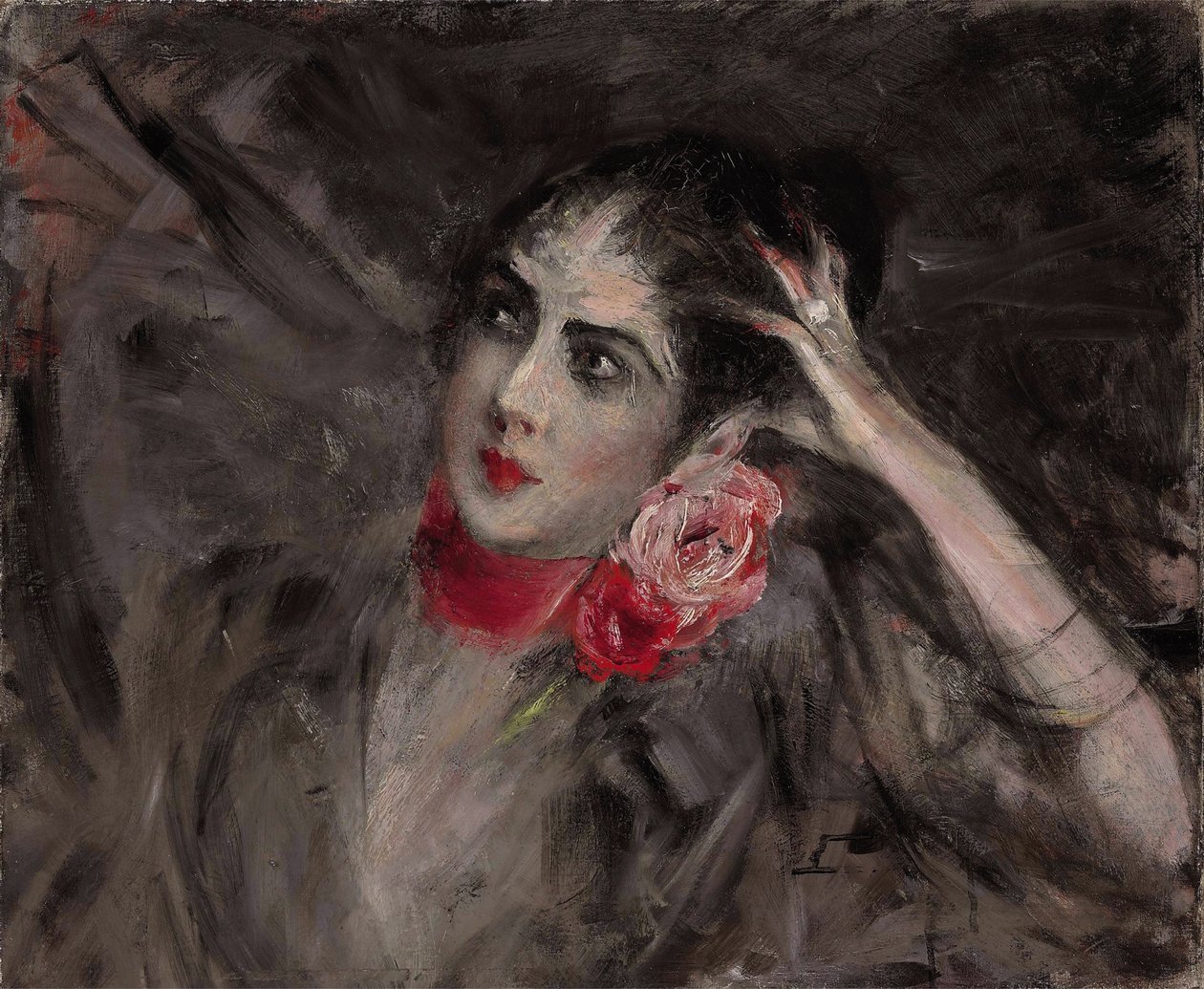 凯瑟琳·拉兹威尔（Catherine Radziwill）公主，而不是卡塔基娜（Katarzyna Rzewuska） 作者 乔凡尼·博尔迪尼（Giovanni Boldini）