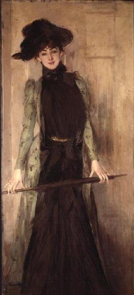 卡拉曼-奇梅的公主（后来的朱丹夫人） 作者 乔凡尼·博尔迪尼（Giovanni Boldini）