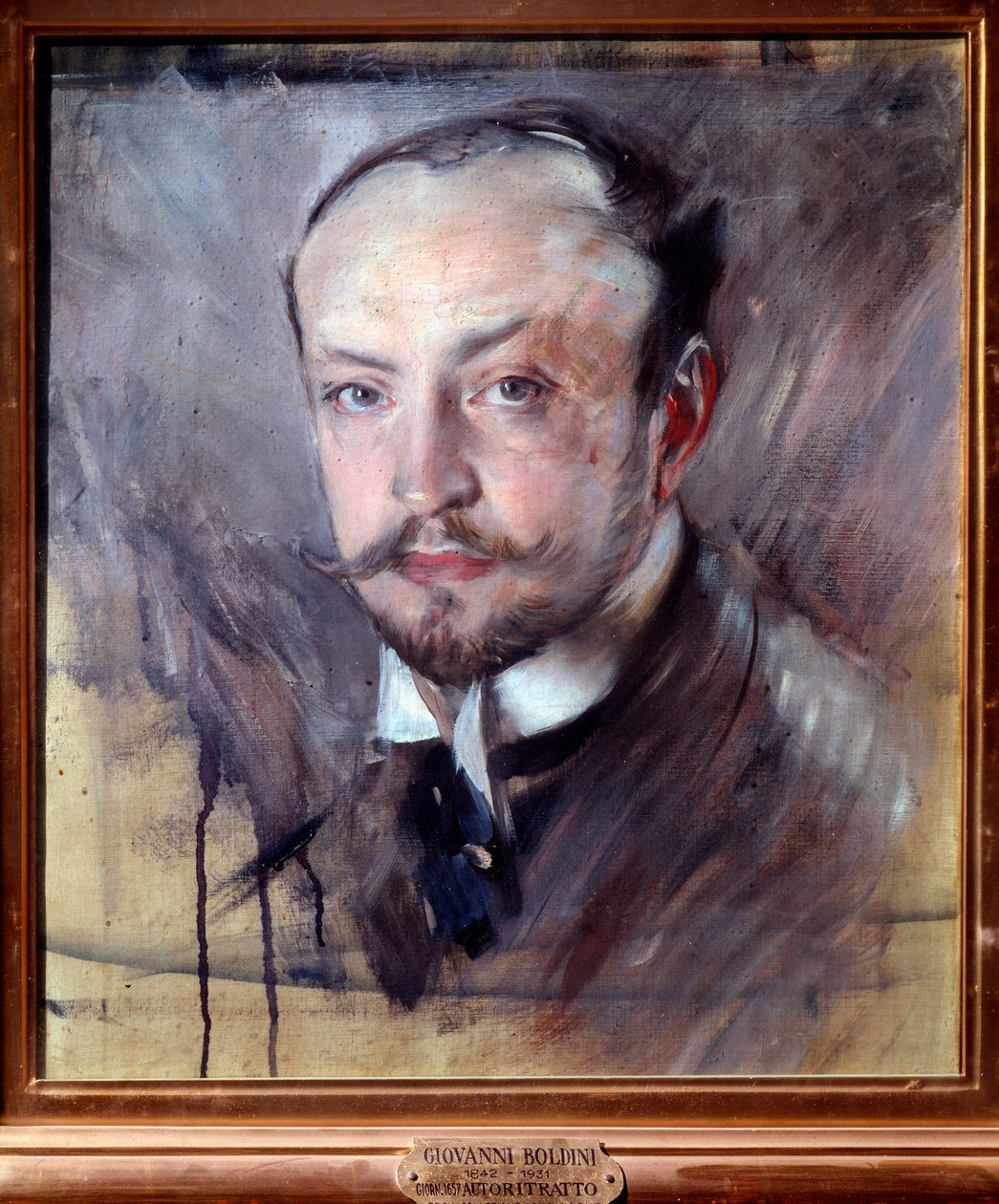 自画像（布面油画 作者 乔凡尼·博尔迪尼（Giovanni Boldini）