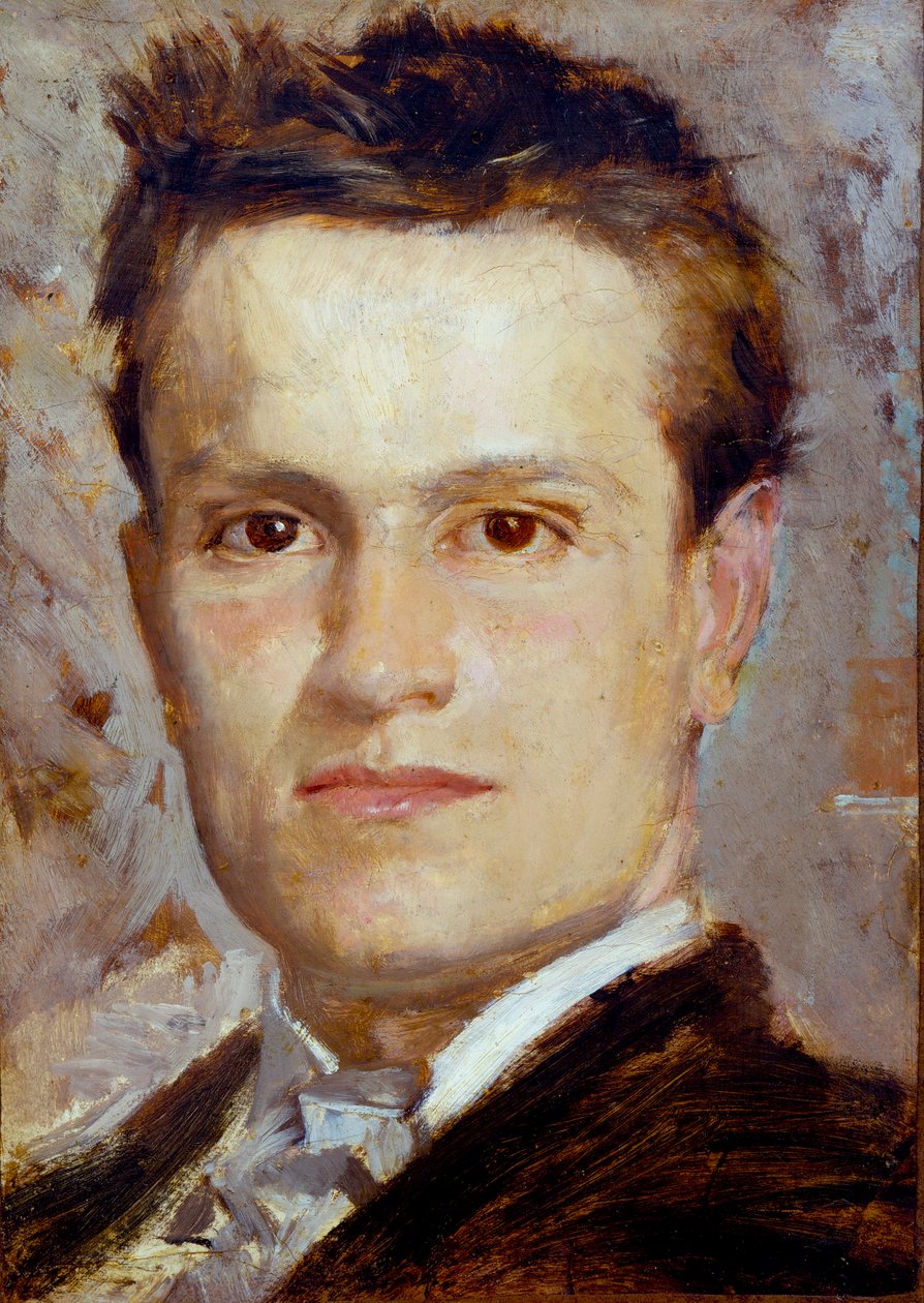 自画像，约 1865 年（纸板油画） 作者 乔凡尼·博尔迪尼（Giovanni Boldini）