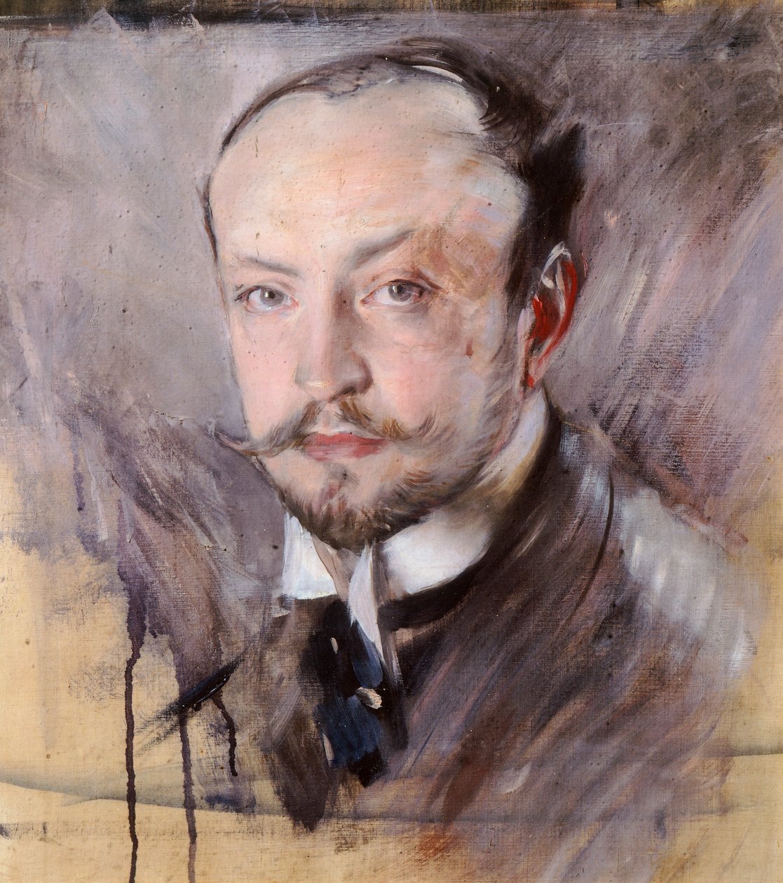 自画像，前视图，乔瓦尼·博尔迪尼（Giovanni Boldini，1842-1931 年），布面油画 作者 乔凡尼·博尔迪尼（Giovanni Boldini）