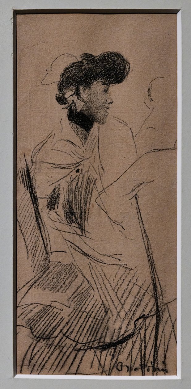 坐着的优雅女人 作者 乔凡尼·博尔迪尼（Giovanni Boldini）